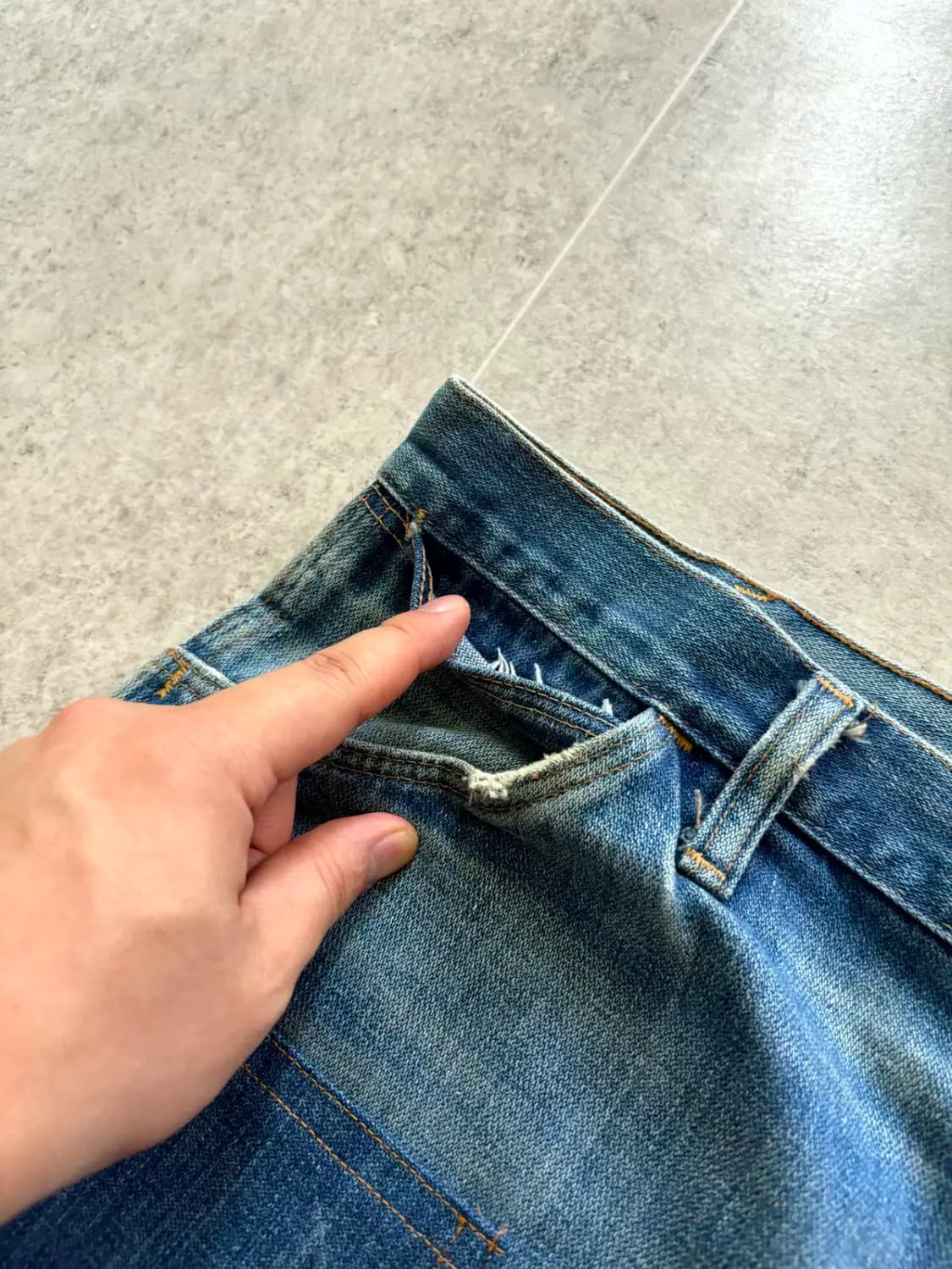 70s Maverick by BLUE BELL 플레어 데님 33~34 상품이미지4