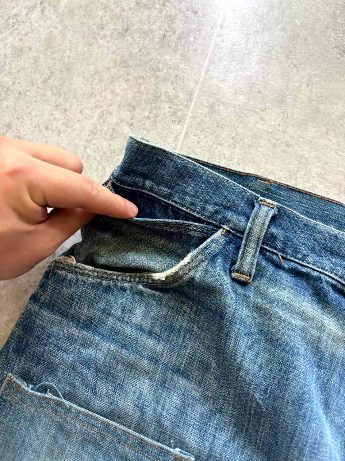 70s Maverick by BLUE BELL 플레어 데님 33~34 상품이미지4