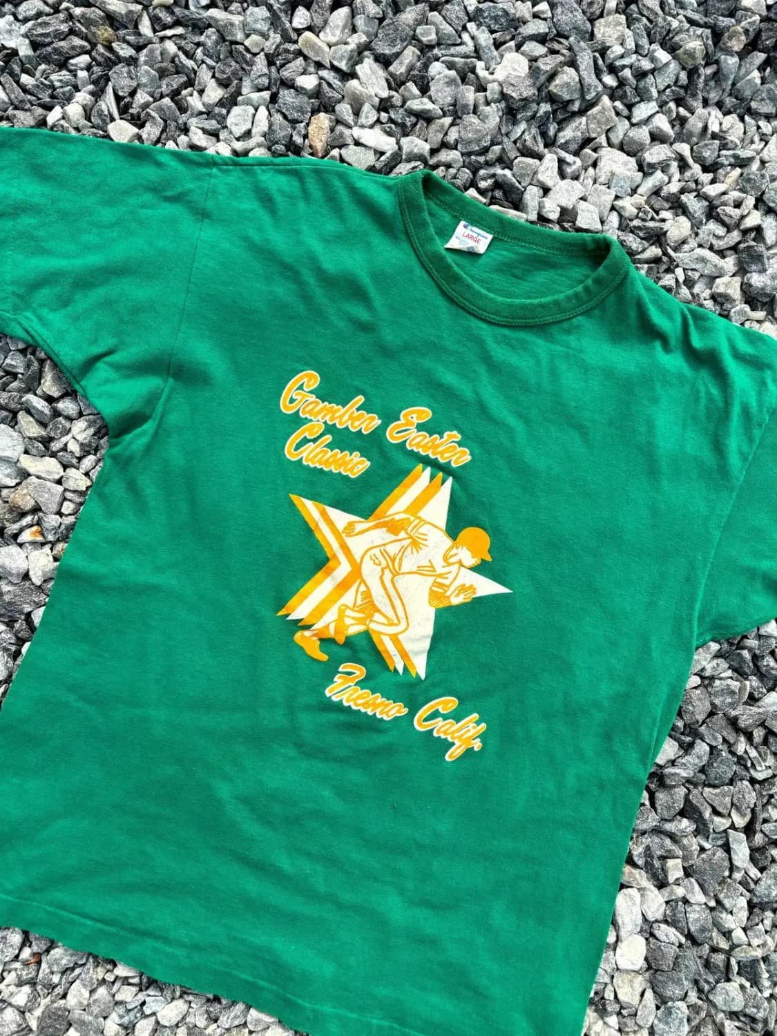 70s 챔피온 프린팅 티셔츠 L(95) 상품이미지2