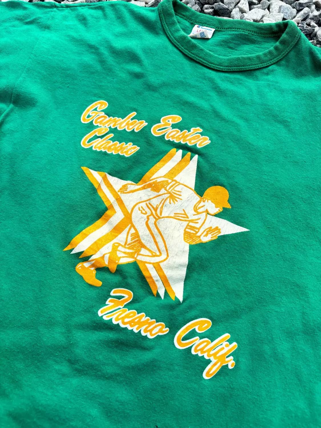 70s 챔피온 프린팅 티셔츠 L(95) 상품이미지3