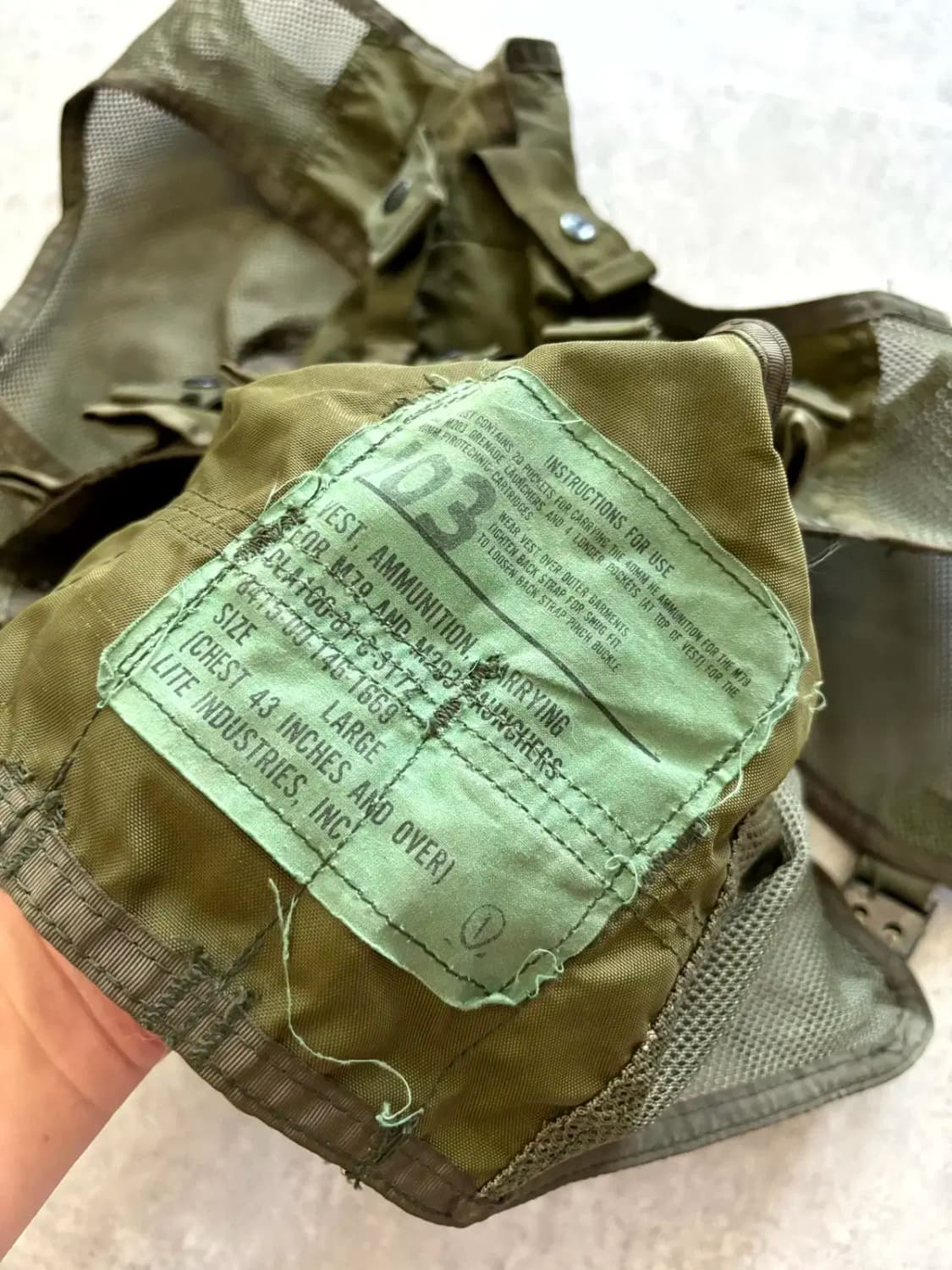 80's 미군 Ammunition Carrying Vest L 상품이미지6