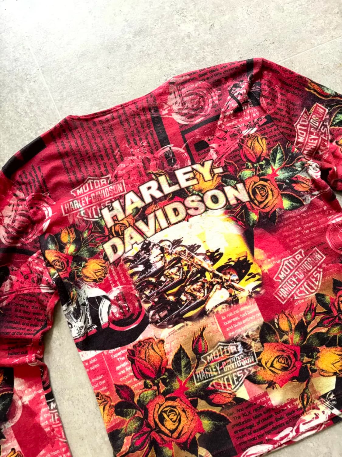 할리 데이비슨 All-Over 프린팅 티셔츠 55 1/2~ 66 상품이미지9