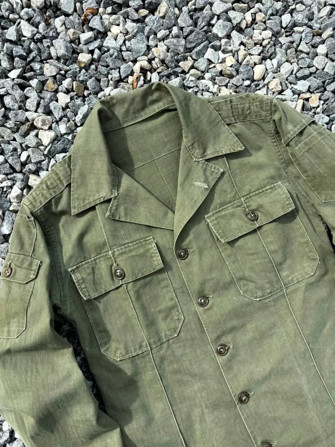 50's 미군 M-47 HBT 셔츠 MOD. 95사이즈 상품이미지2