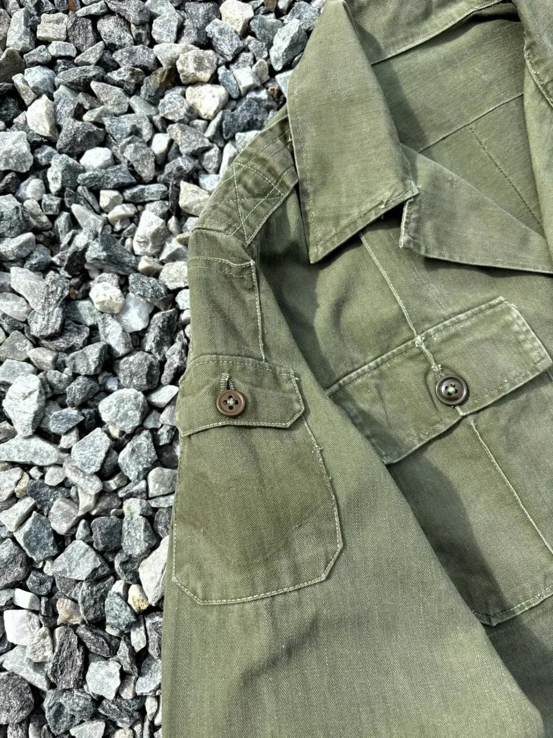 50's 미군 M-47 HBT 셔츠 MOD. 95사이즈 상품이미지5