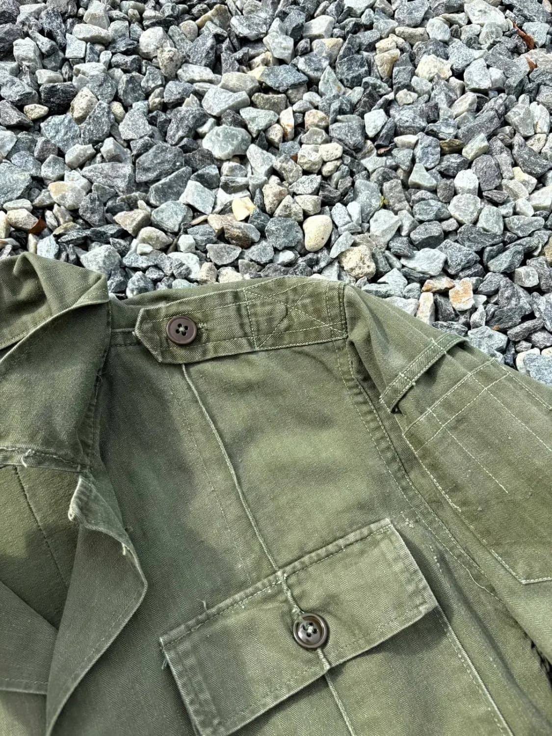 50's 미군 M-47 HBT 셔츠 MOD. 95사이즈 상품이미지7
