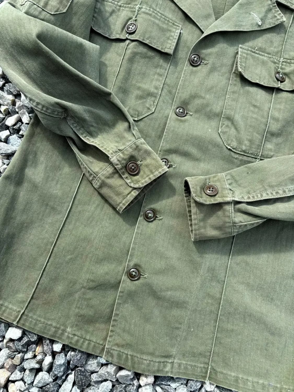50's 미군 M-47 HBT 셔츠 MOD. 95사이즈 상품이미지8