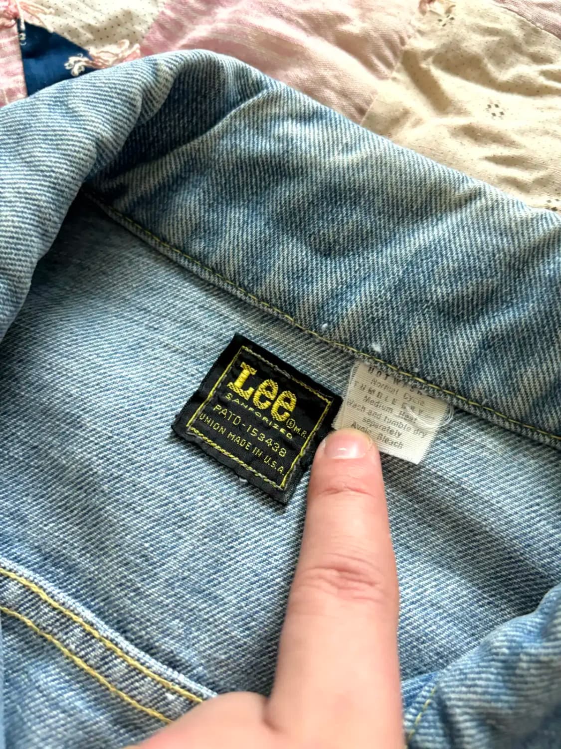 70's Lee 101J 데님 트러커 자켓 100~105 상품이미지8