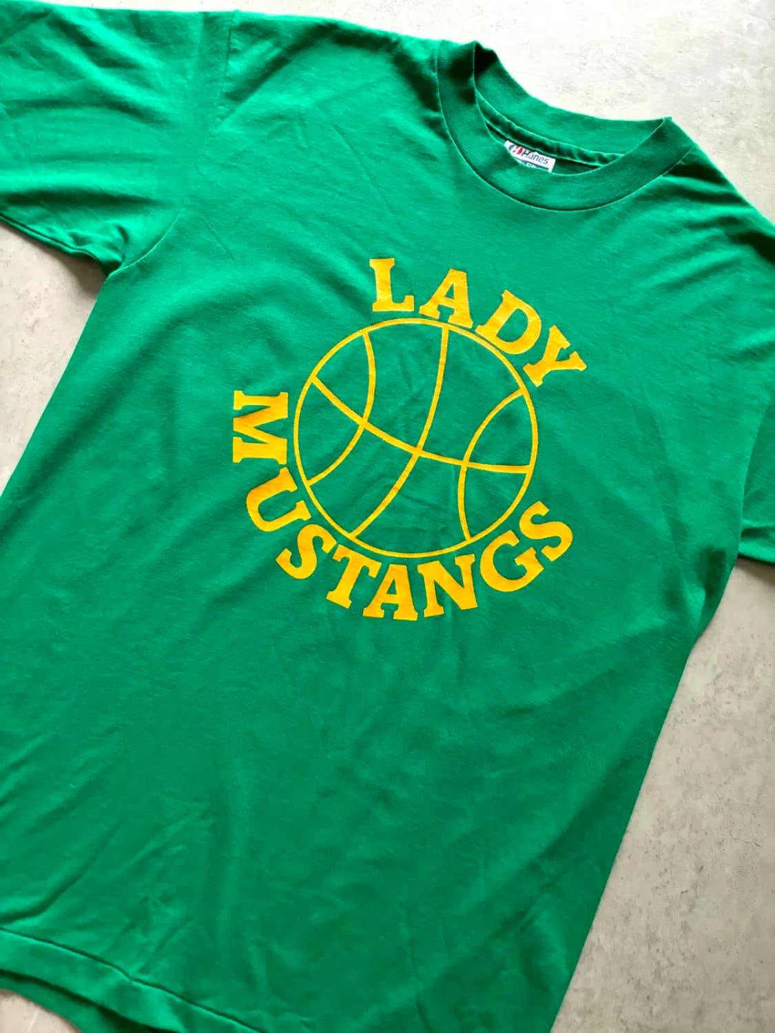 80's HANES 'LADY MUSTANHS' 티셔츠 L(100) 상품이미지2