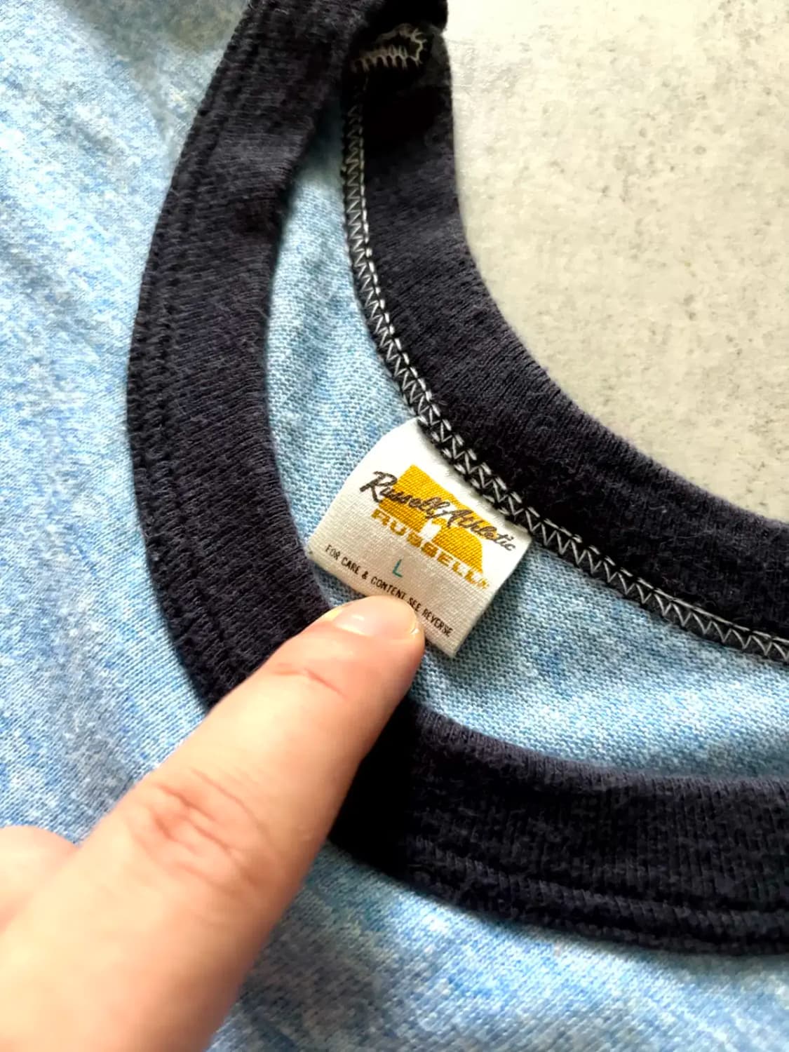 70's Russell 링거 티셔츠 L(100) 상품이미지6