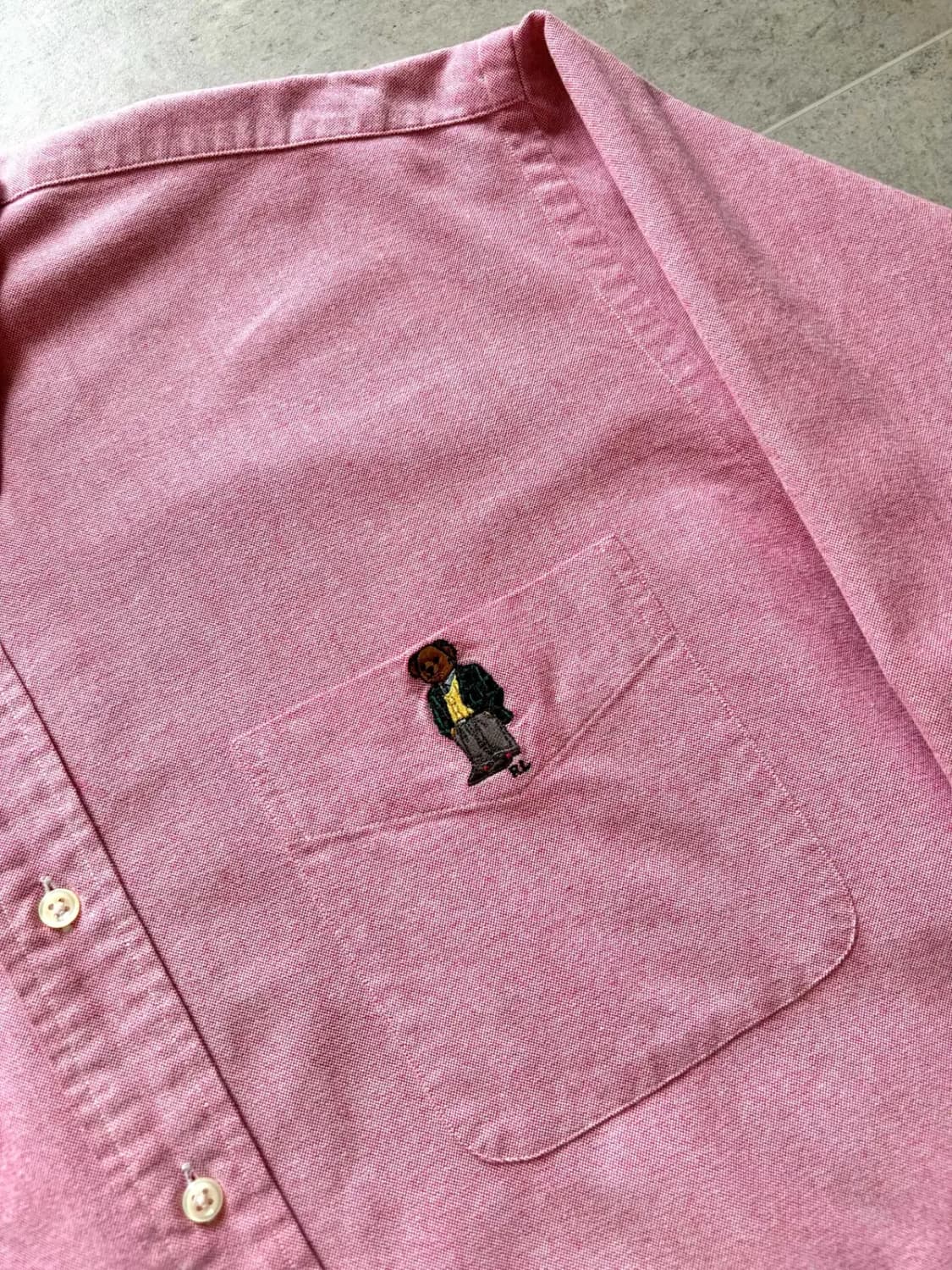90's 폴로 랄프로렌 POLO BEAR 옥스포드 셔츠 105~110 상품이미지3