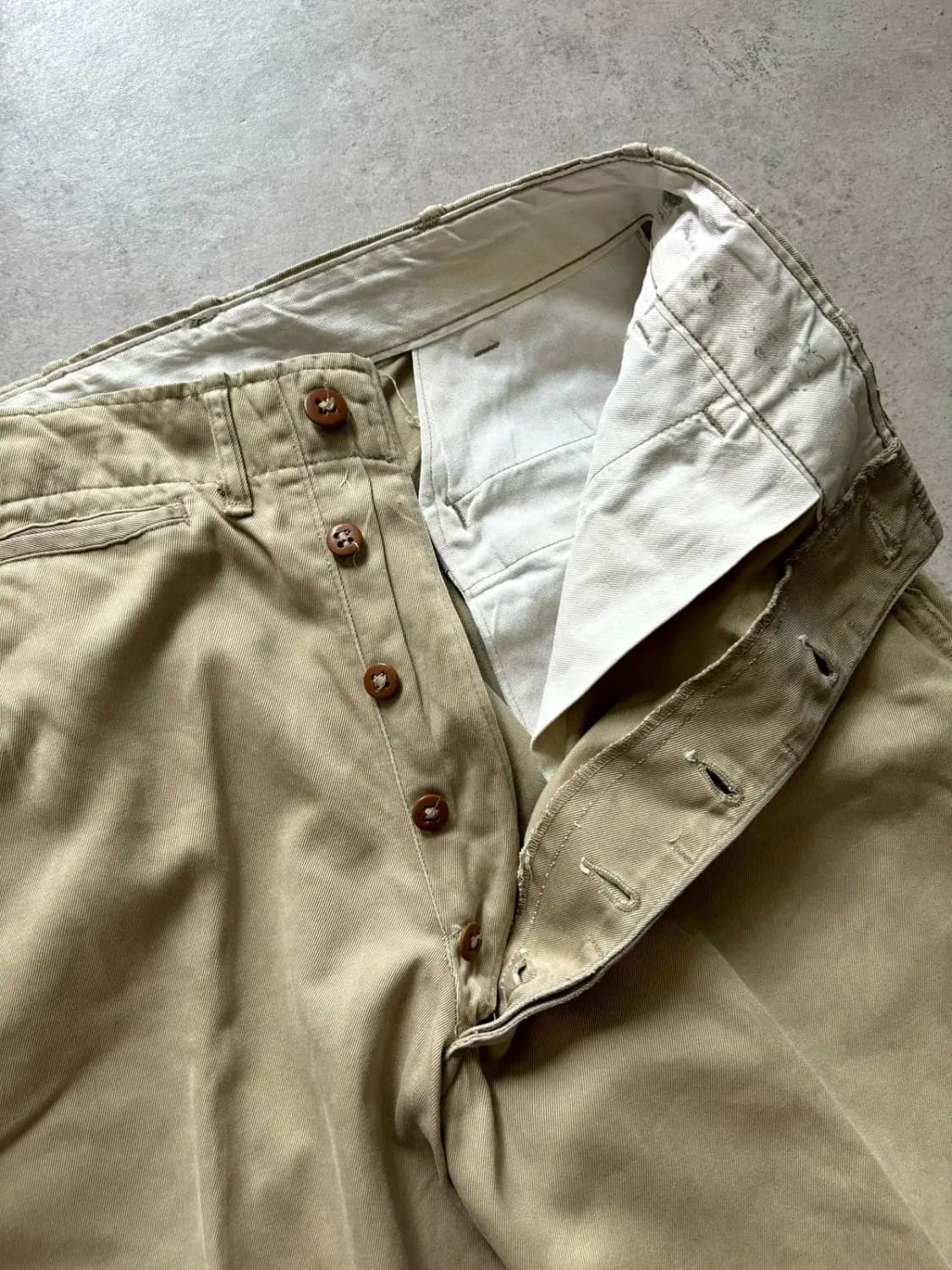 40's WW2 미군 카키 오피서 치노 팬츠 29사이즈 상품이미지6