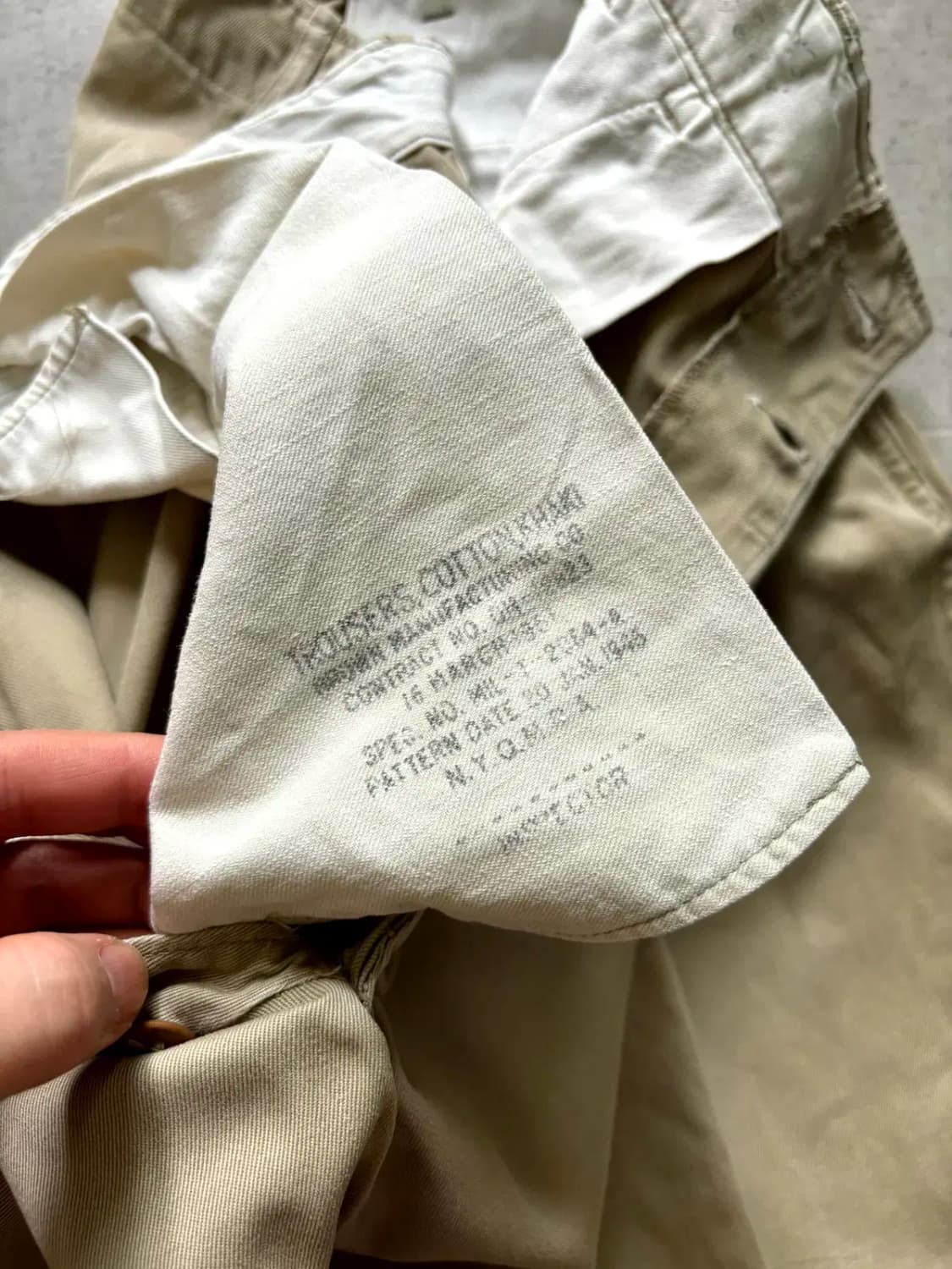 40's WW2 미군 카키 오피서 치노 팬츠 29사이즈 상품이미지8