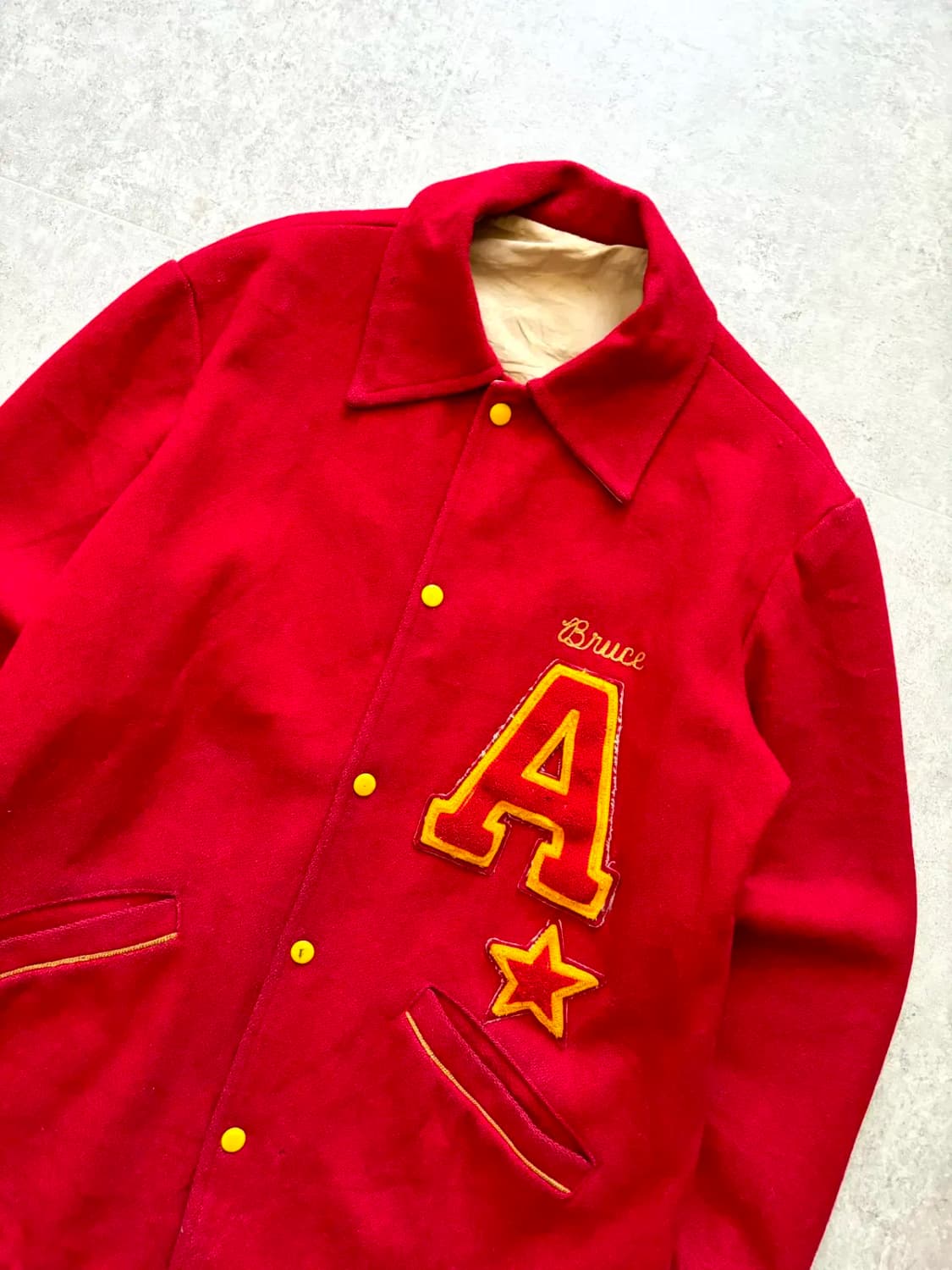 50's Arbutus A.A. 빈티지 레터맨 바시티 자켓 100~105 상품이미지2