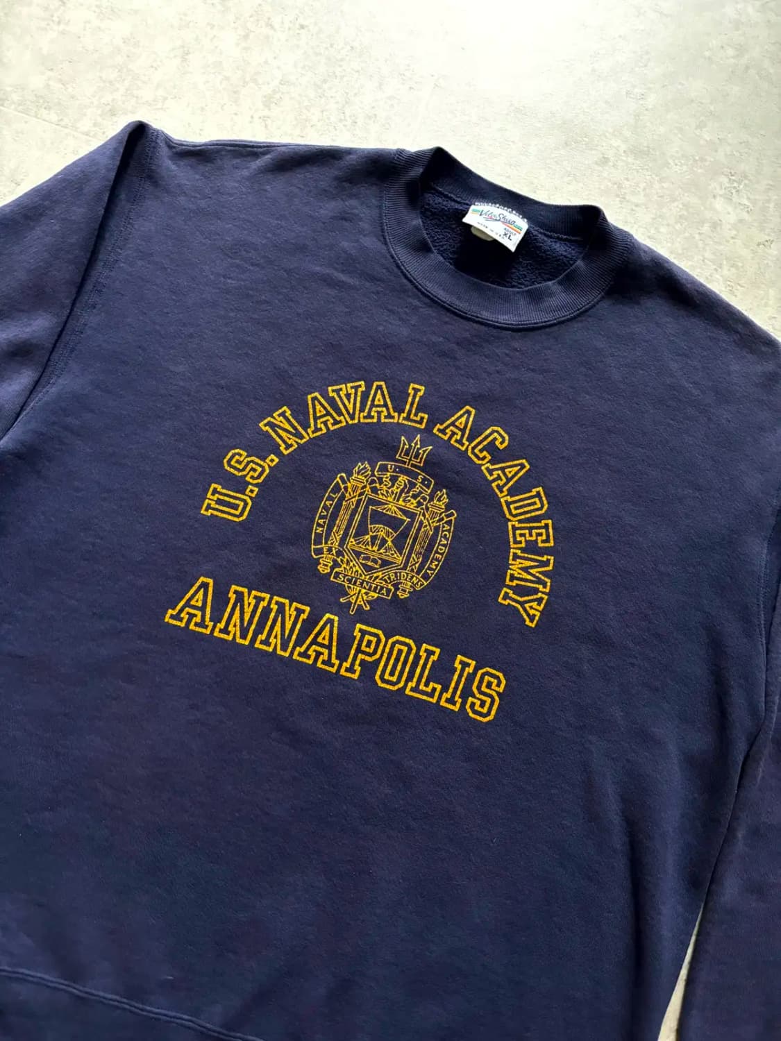 90's 미 해군 사관학교 'ANNAPOLIS' 스웻셔츠 XL(~105) 상품이미지2
