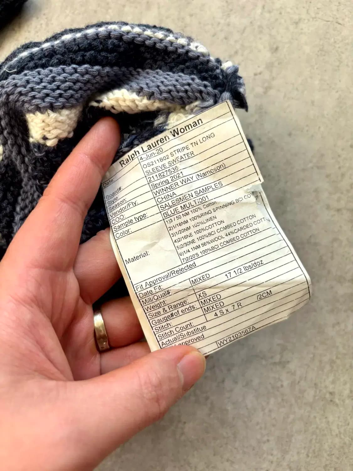 폴로 랄프로렌 우먼즈 니트 XS 새 제품 상품이미지8