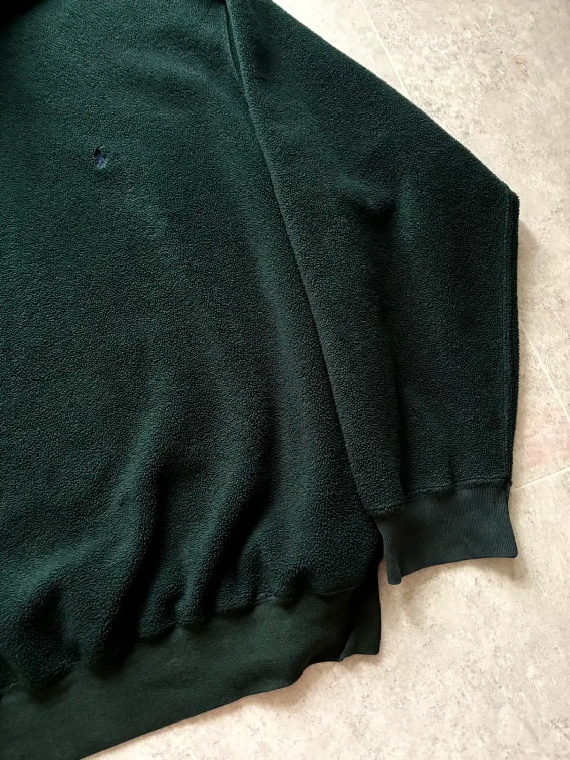 90's 폴로 랄프로렌 1/4 Zip 풀오버 플리스 2XL 상품이미지5