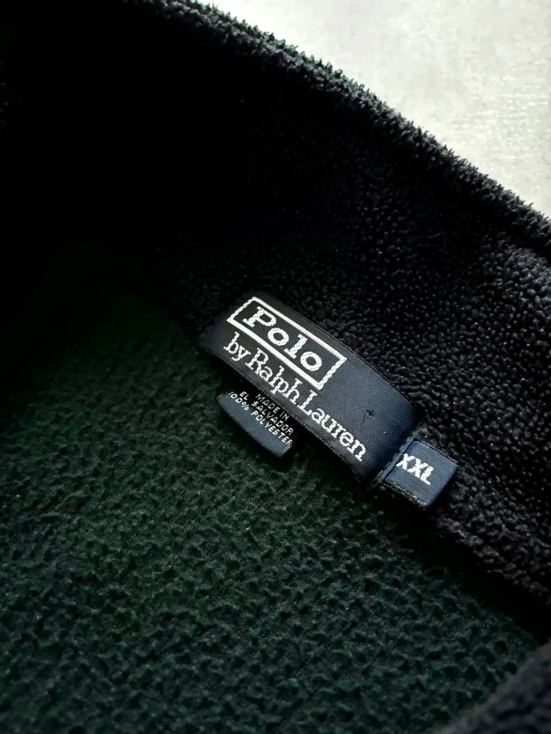 90's 폴로 랄프로렌 1/4 Zip 풀오버 플리스 2XL 상품이미지8