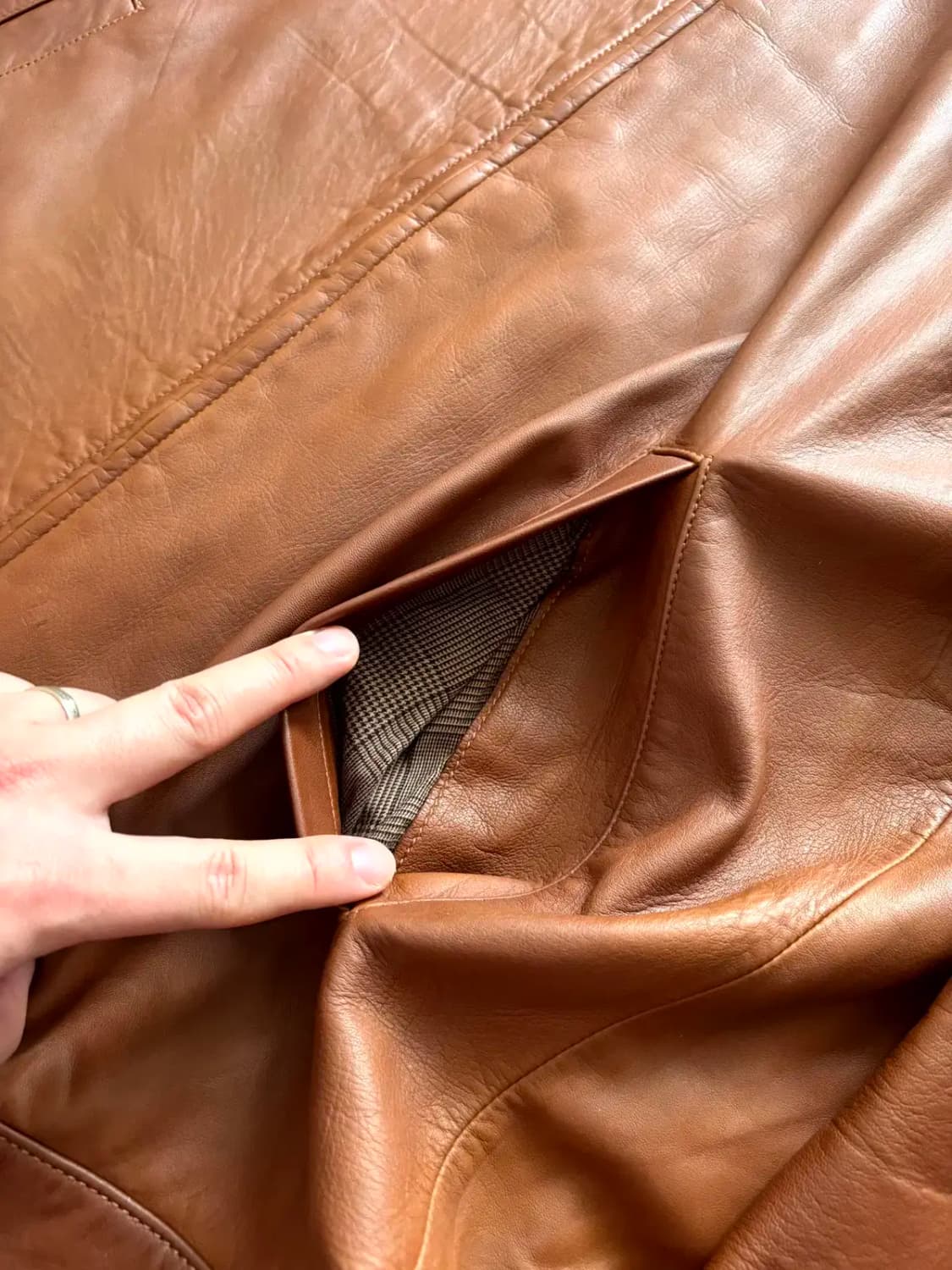 폴로 랄프로렌 맥스웰 램스킨 레더 자켓 2XL 상품이미지6