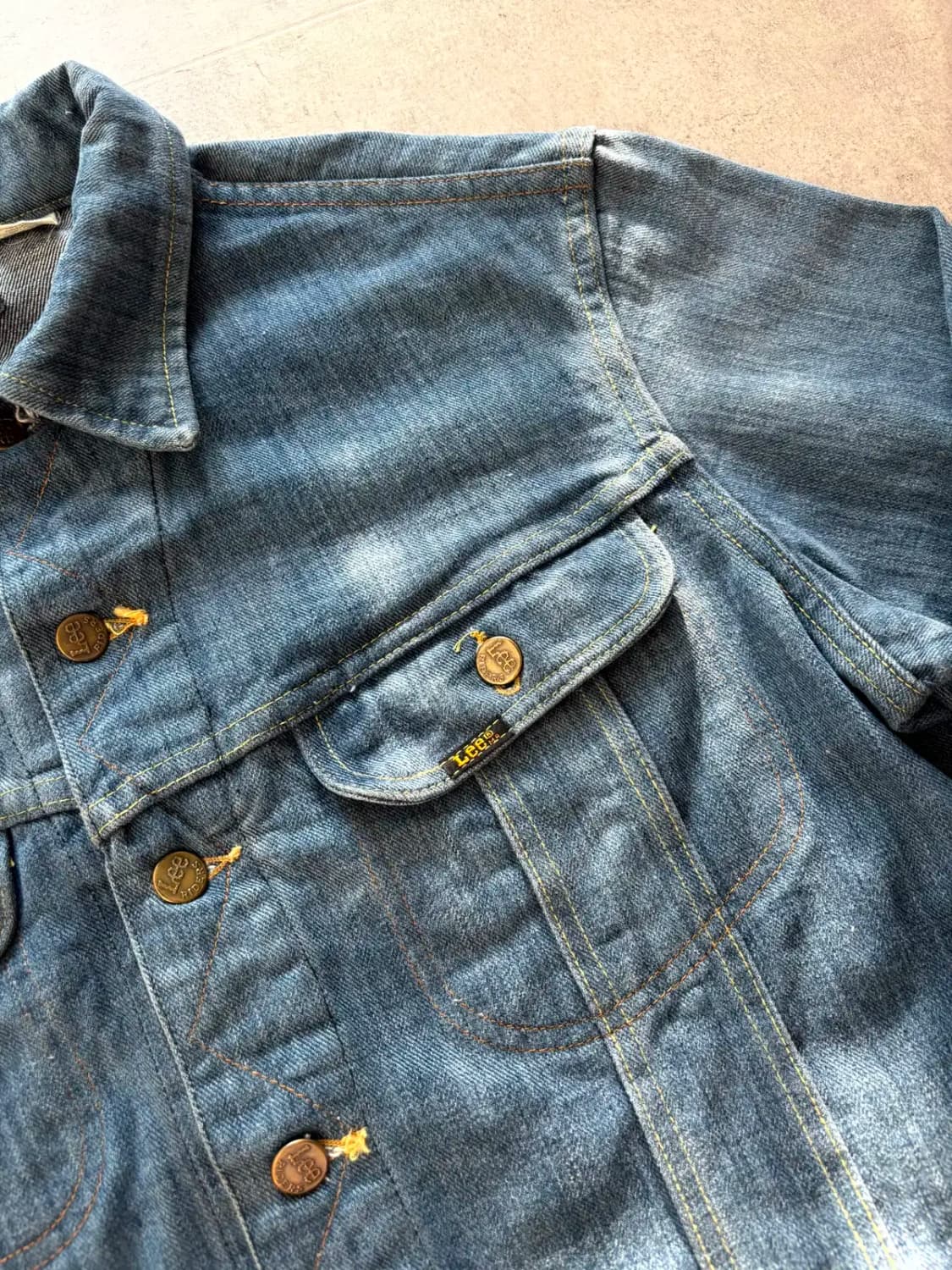 70's Lee 101J 데님 트러커 자켓 100~105 상품이미지3