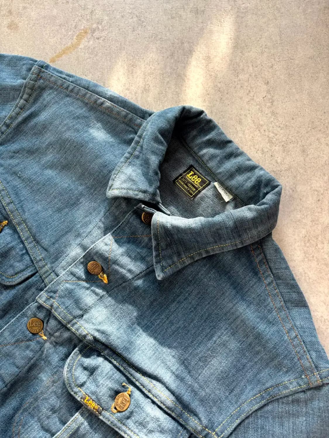 70's Lee 101J 데님 트러커 자켓 100~105 상품이미지8