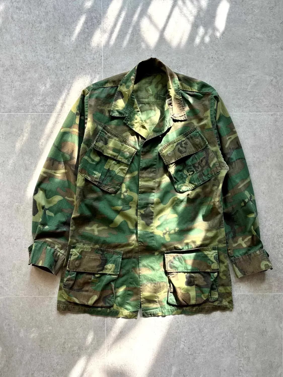 60's USMC ERDL 카모 퍼티그 자켓 100 상품이미지1