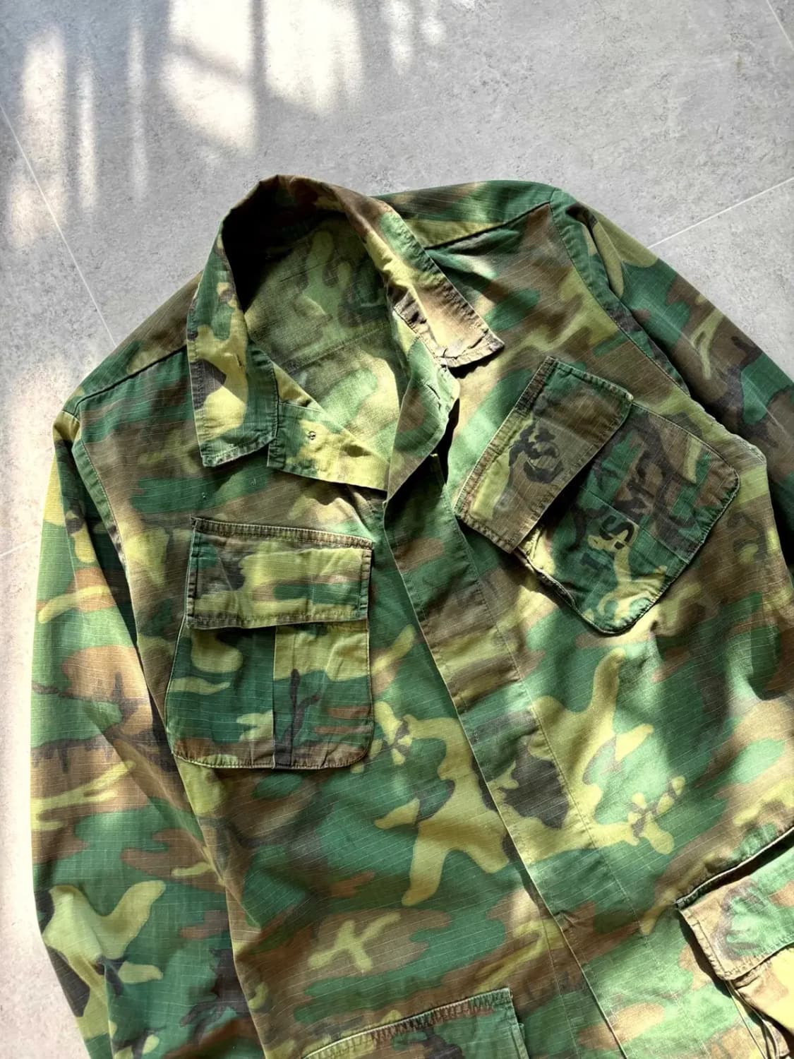 60's USMC ERDL 카모 퍼티그 자켓 100 상품이미지2