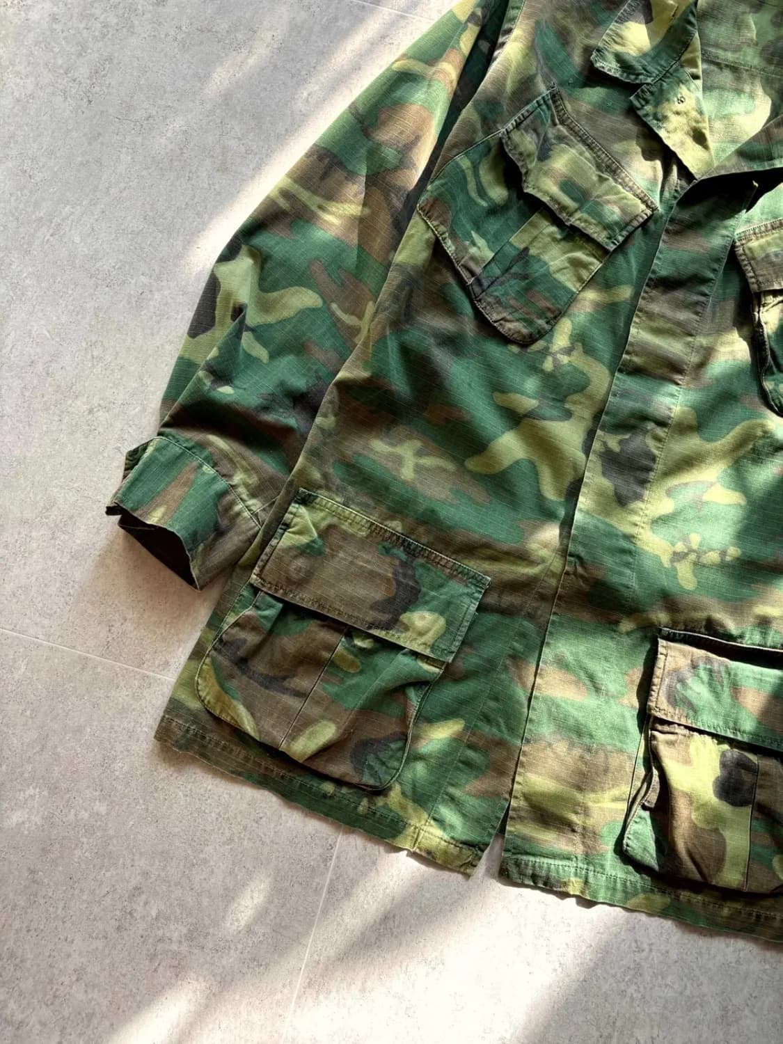60's USMC ERDL 카모 퍼티그 자켓 100 상품이미지4