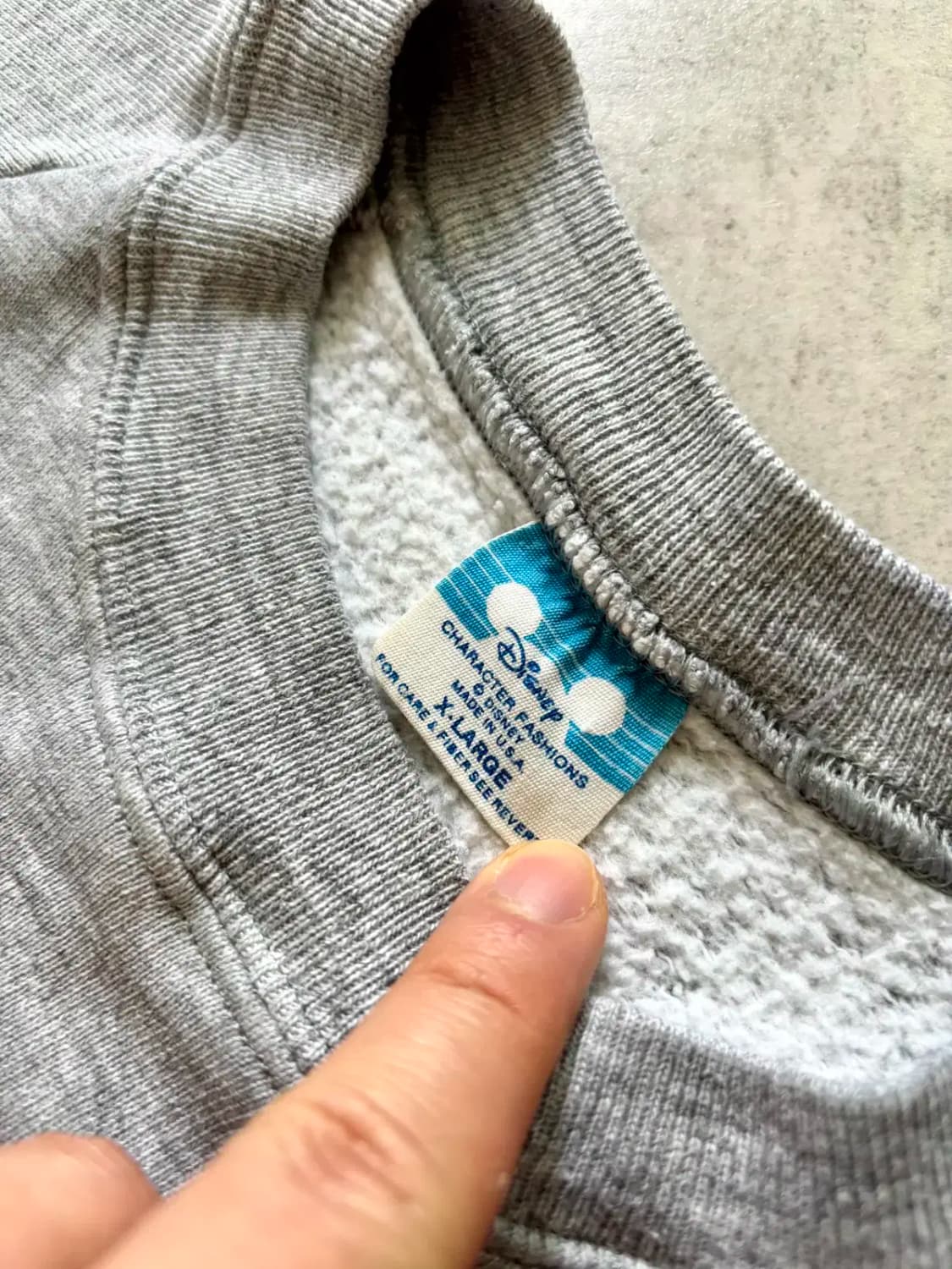 80's 월트 디즈니 오리지널 미키마우스 스웻셔츠 XL(100~105) 상품이미지7