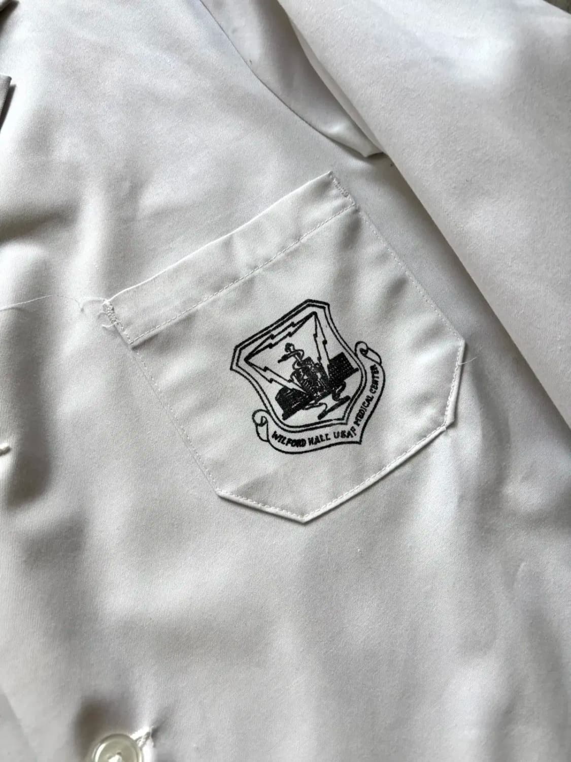 Rare 70's 미 공군 Physician's 메디컬 코트 M 상품이미지3