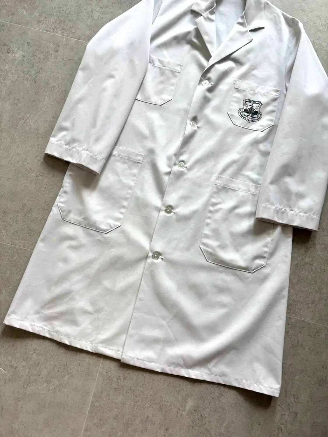 Rare 70's 미 공군 Physician's 메디컬 코트 M 상품이미지4
