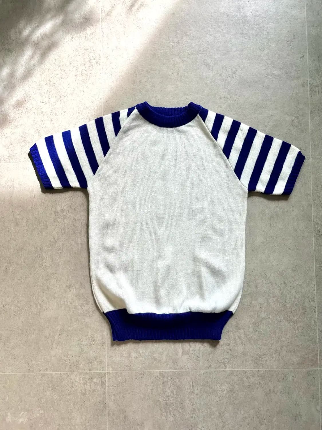 60's Dehen Knitting Co. 숏 슬리브 스웨터 M 데드스탁 상품이미지1