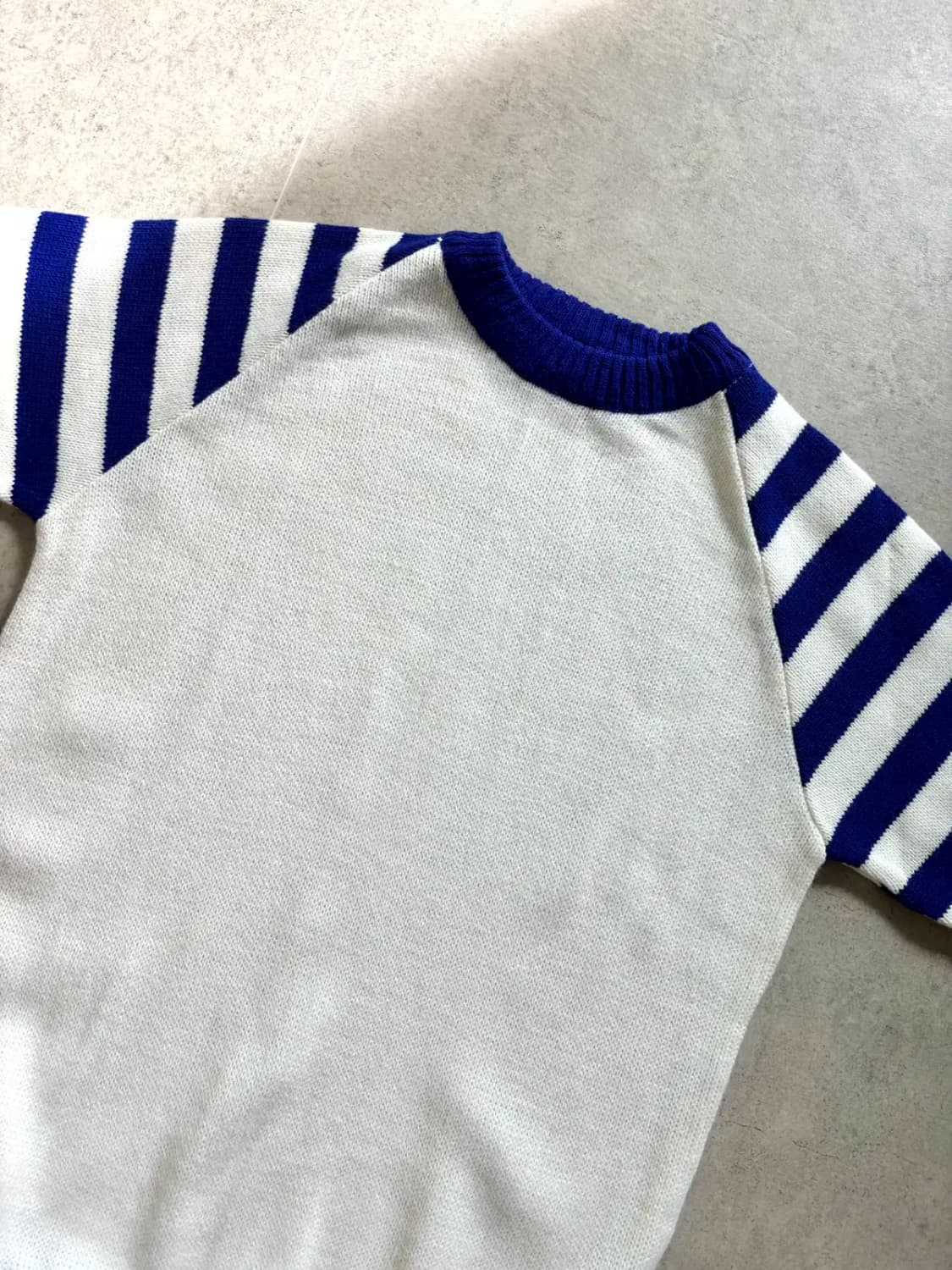 60's Dehen Knitting Co. 숏 슬리브 스웨터 M 데드스탁 상품이미지2