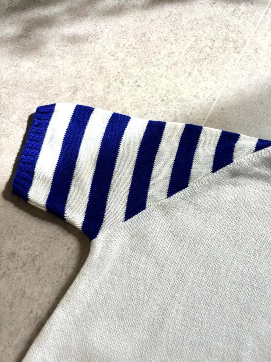60's Dehen Knitting Co. 숏 슬리브 스웨터 M 데드스탁 상품이미지3