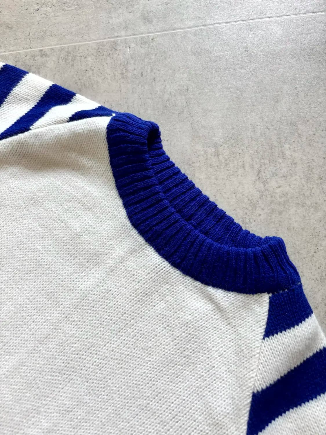 60's Dehen Knitting Co. 숏 슬리브 스웨터 M 데드스탁 상품이미지5