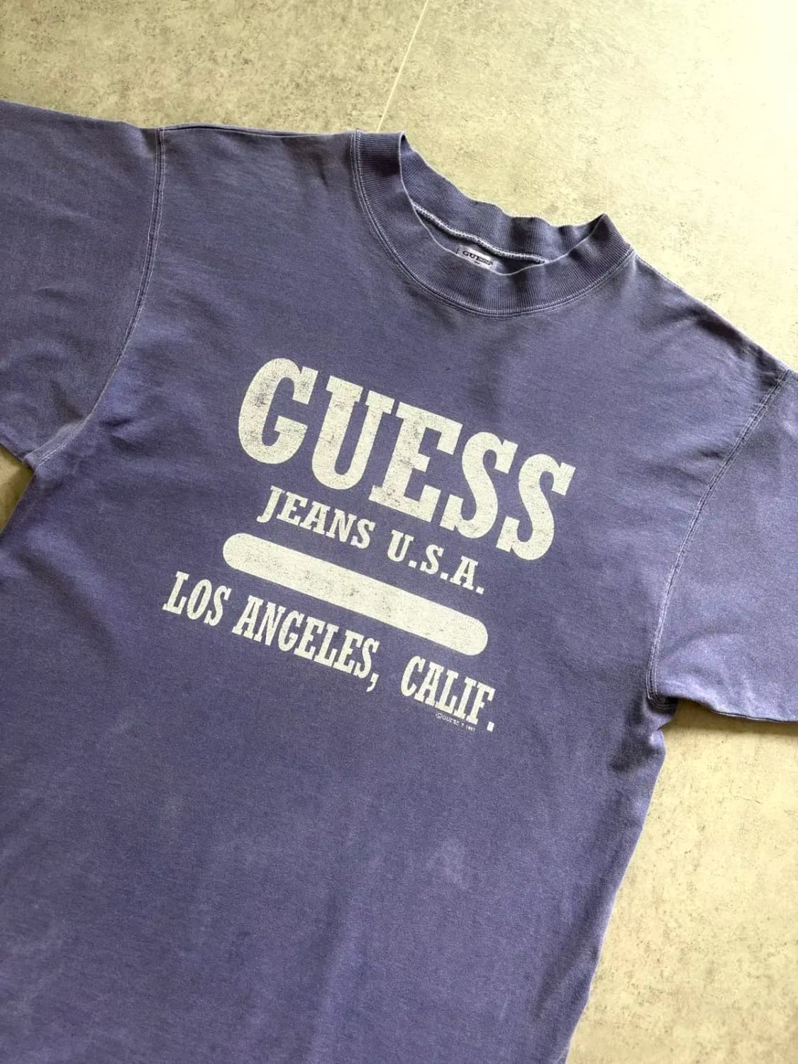 90's GUESS 싱글스티치 티셔츠 M(95~100) USA MADE 상품이미지2