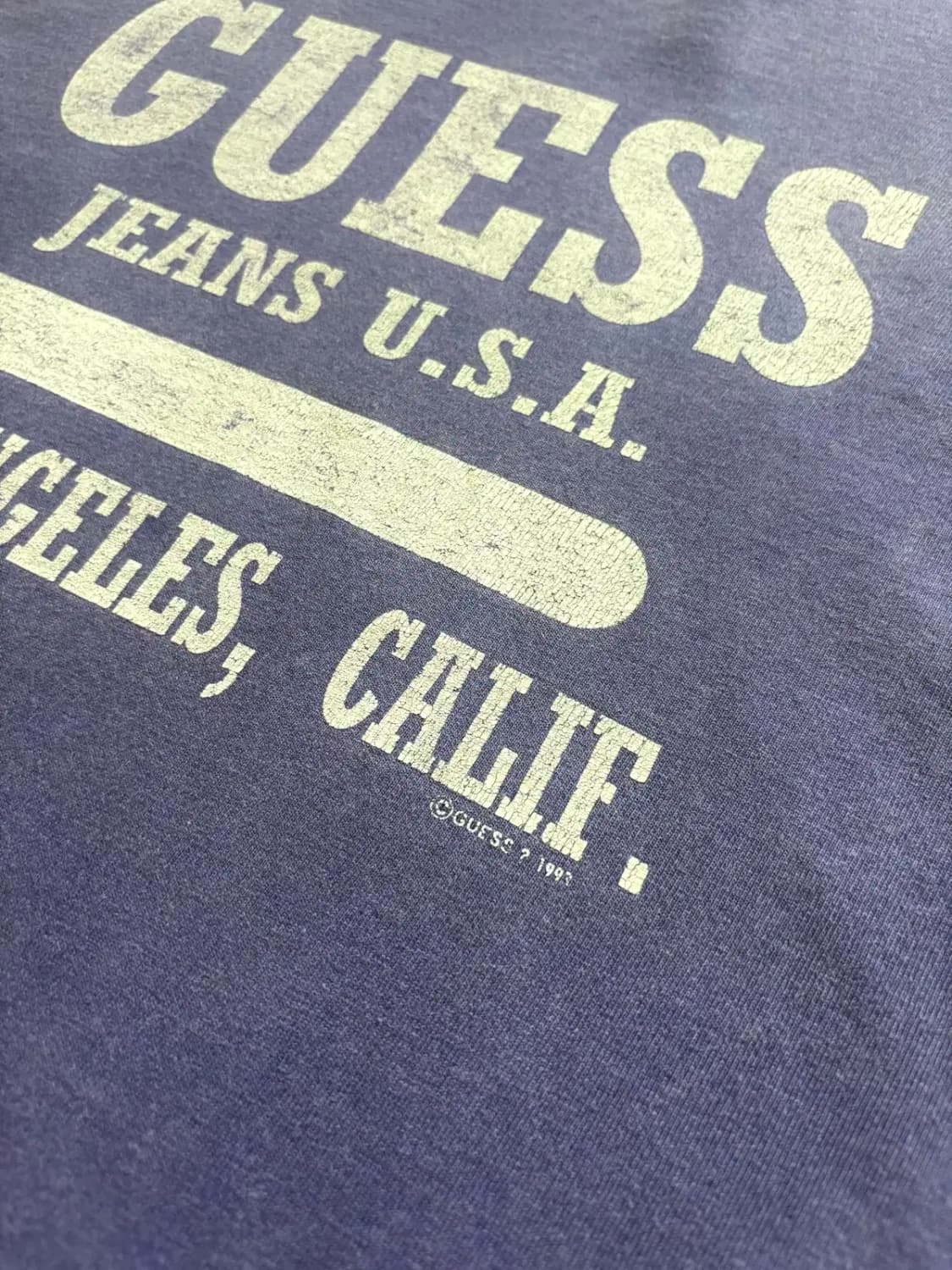 90's GUESS 싱글스티치 티셔츠 M(95~100) USA MADE 상품이미지3