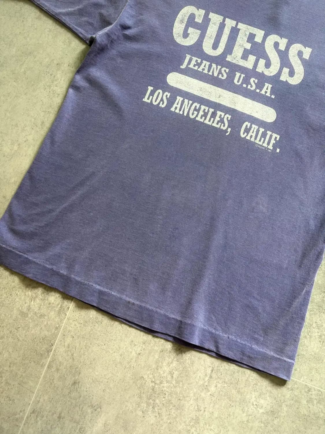90's GUESS 싱글스티치 티셔츠 M(95~100) USA MADE 상품이미지5