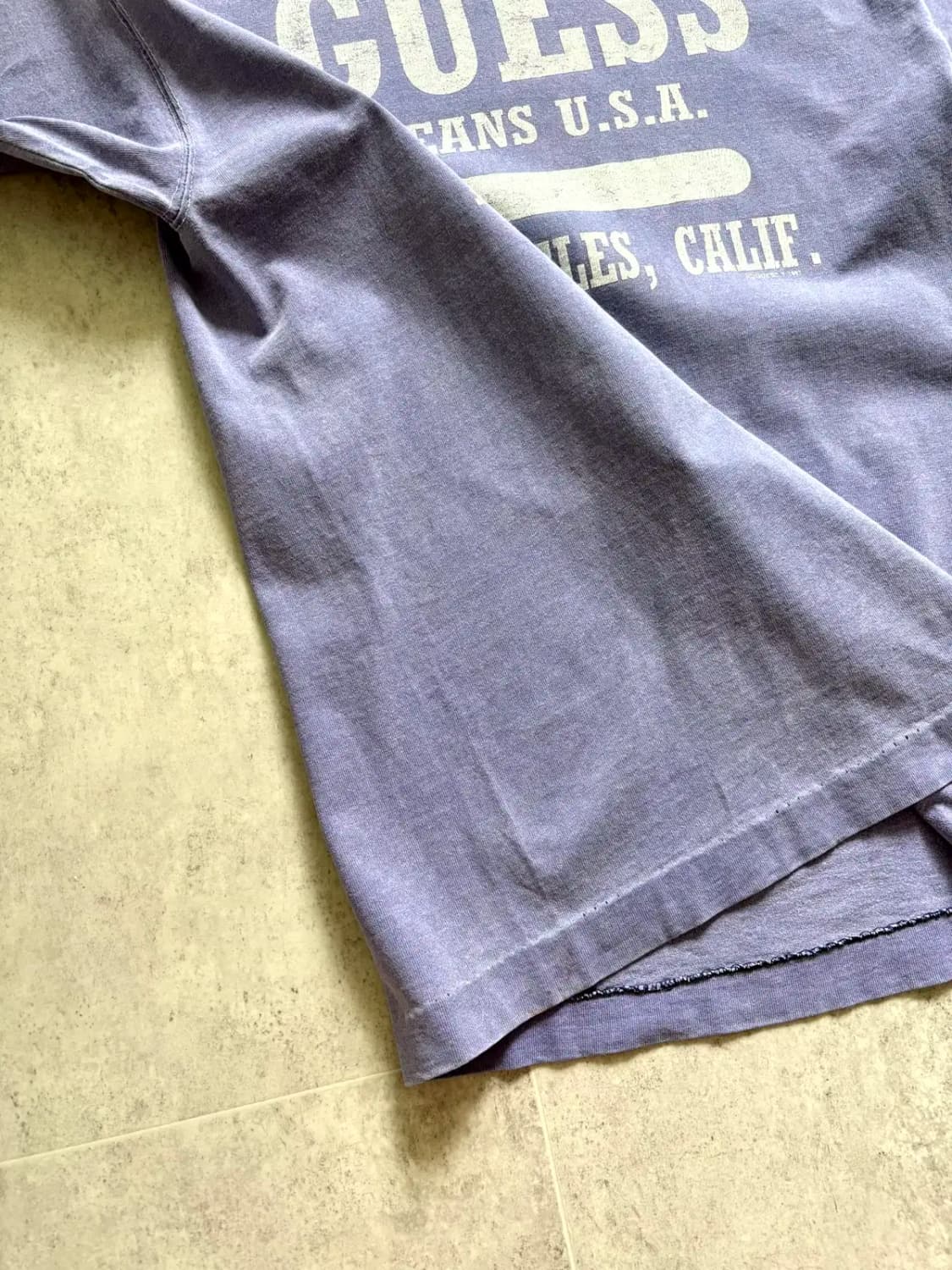 90's GUESS 싱글스티치 티셔츠 M(95~100) USA MADE 상품이미지7