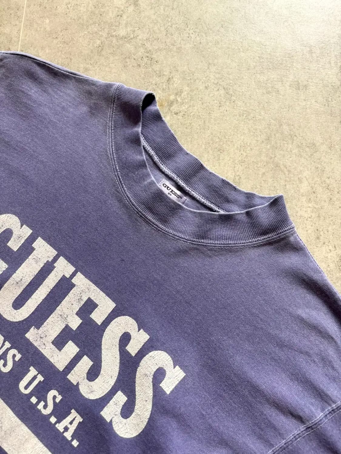 90's GUESS 싱글스티치 티셔츠 M(95~100) USA MADE 상품이미지8