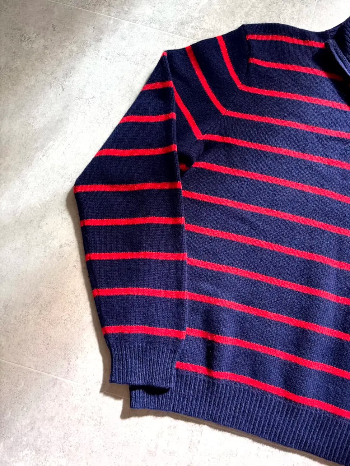 폴로 랄프로렌 1/4 Zip 풀오버 울 스웨터 XL 상품이미지3