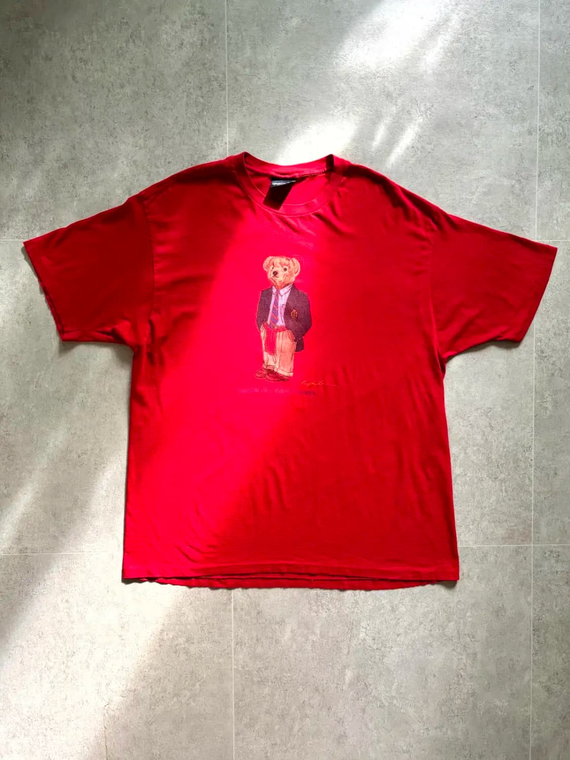 90's 폴로 랄프로렌 POLO BEAR 티셔츠 XL USA MADE 상품이미지1
