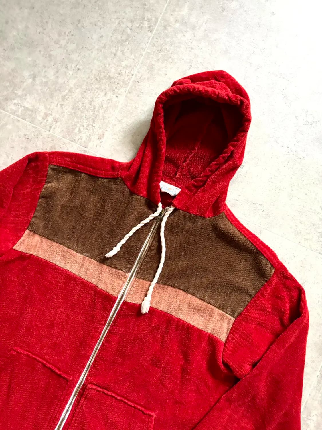 70's JC Penney 테리 후드 집업 자켓 L(100~105) 상품이미지2