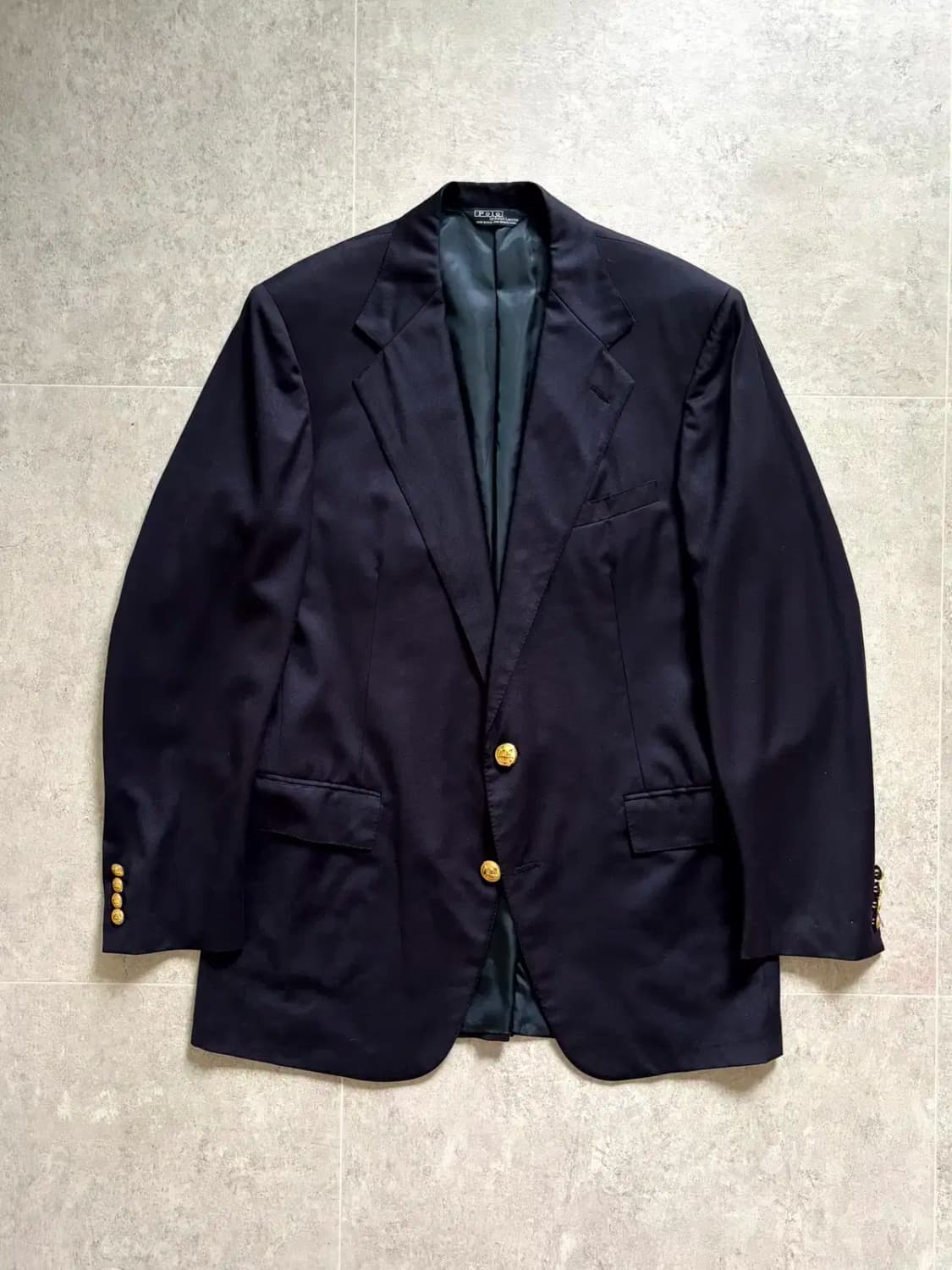 90's 폴로 랄프로렌 금장 블레이져 100~103 Made In USA 상품이미지1
