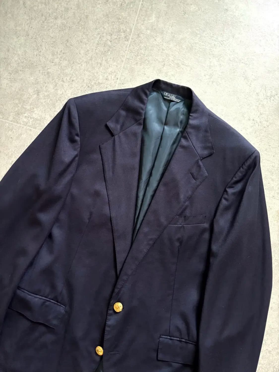 90's 폴로 랄프로렌 금장 블레이져 100~103 Made In USA 상품이미지2