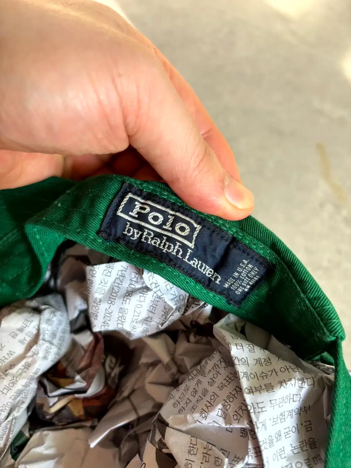 90's 폴로 랄프로렌 볼캡 Made In U.S.A. 상품이미지6