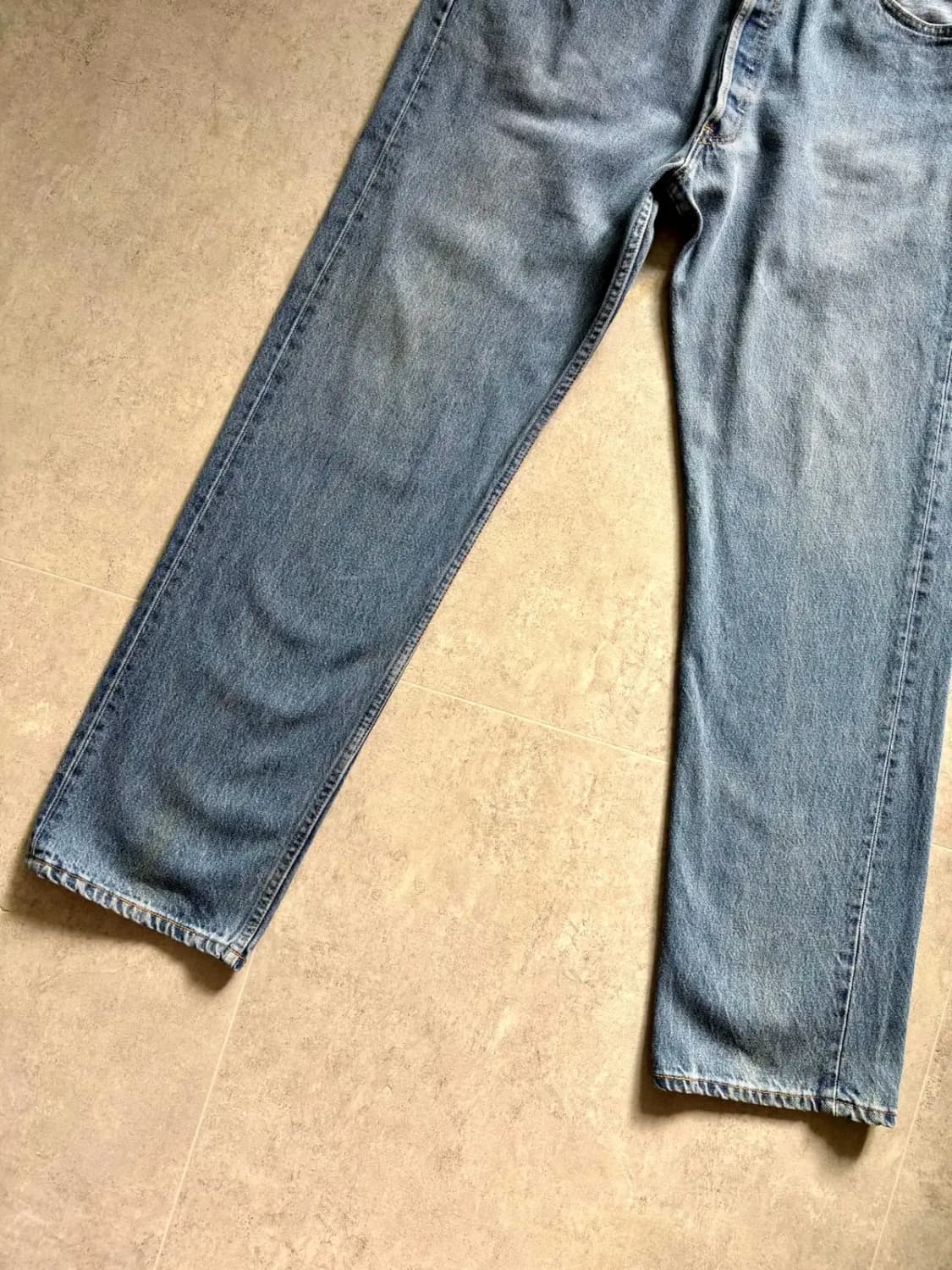 90's 리바이스 501 워싱 데님 35~36" Made In U.S.A 상품이미지2