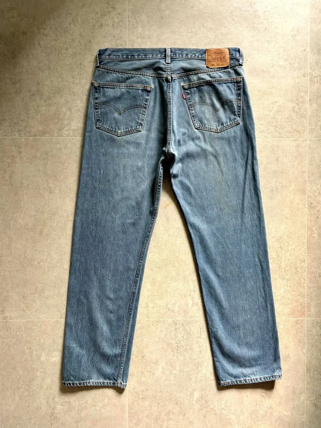 90's 리바이스 501 워싱 데님 35~36" Made In U.S.A 상품이미지8
