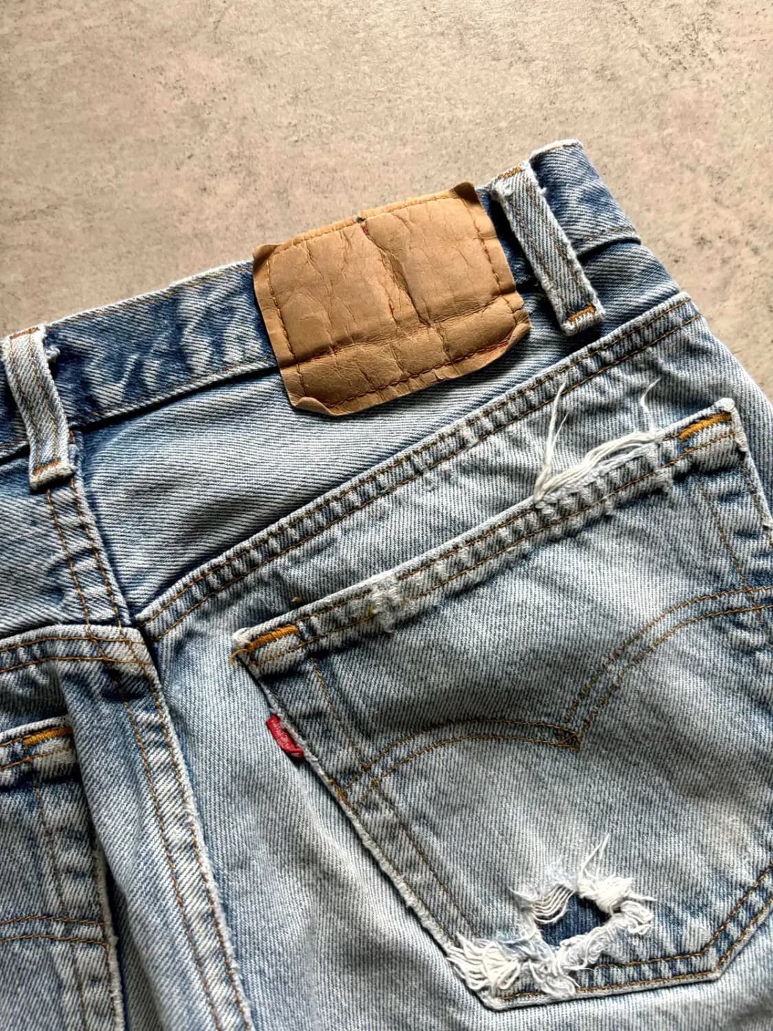 90's 리바이스 501 워싱데님 29~30" Made In U.S.A. 상품이미지10