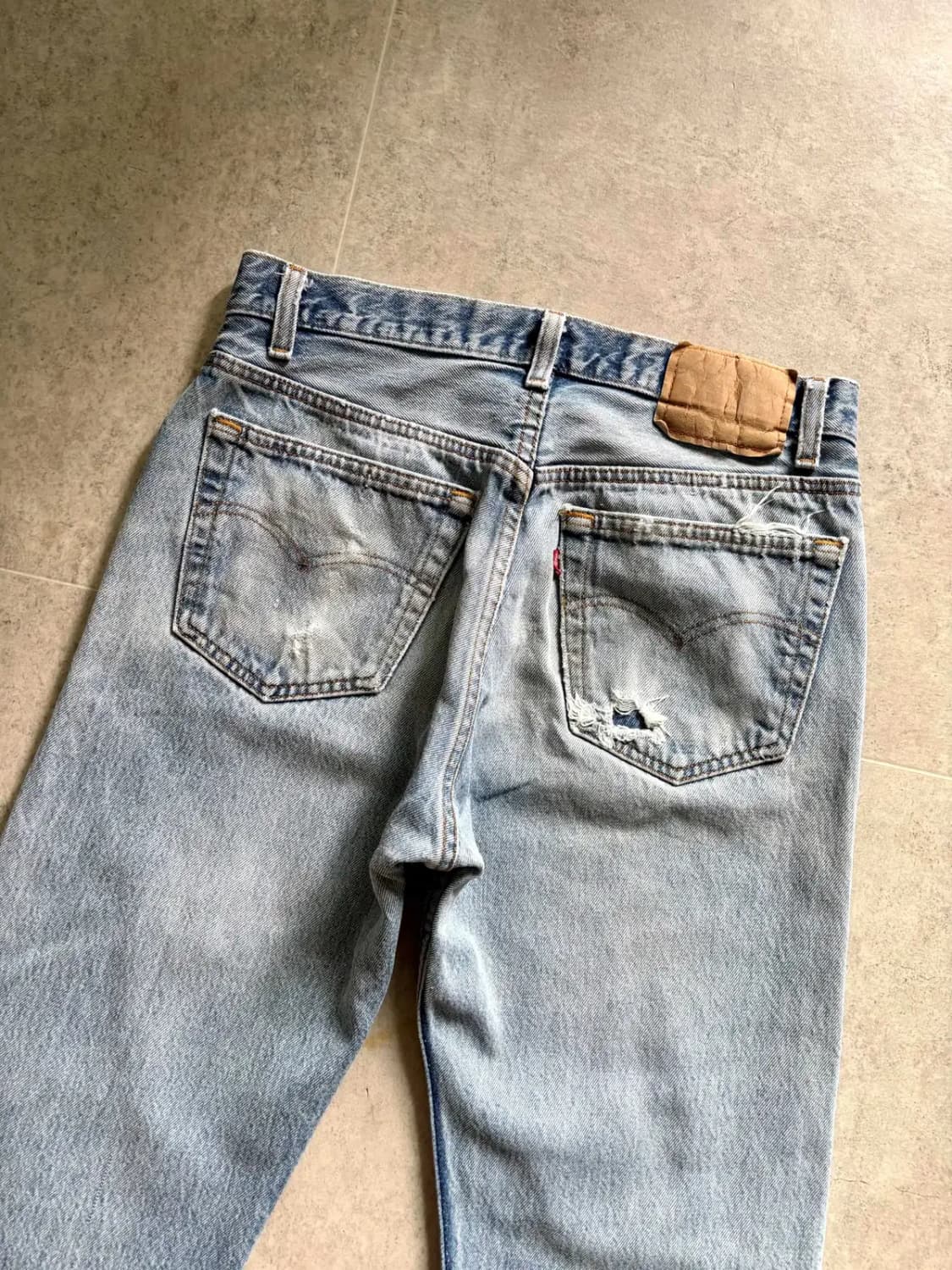 90's 리바이스 501 워싱데님 29~30" Made In U.S.A. 상품이미지9