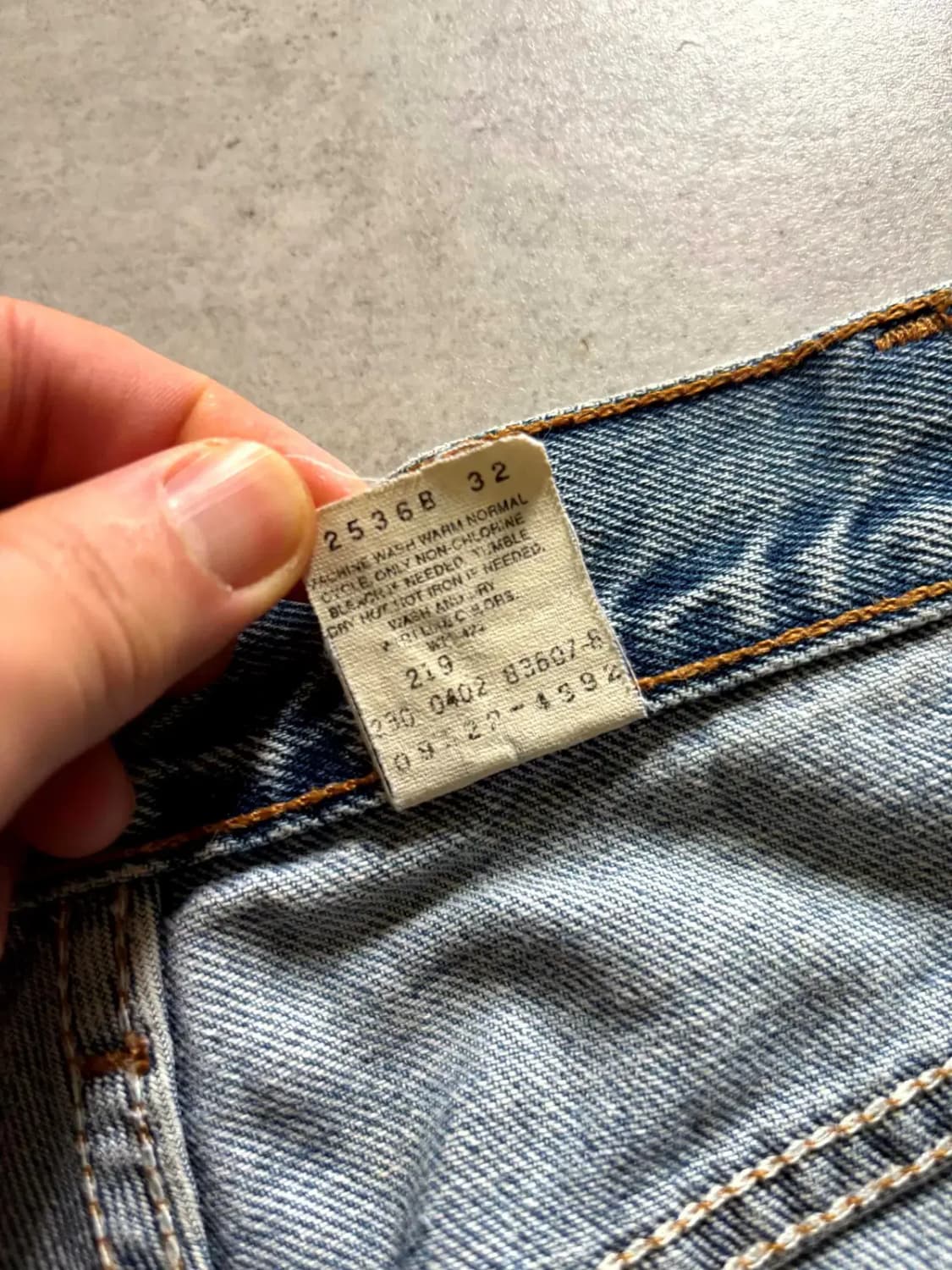 00's 리바이스 550 워싱 데님 34" 상품이미지7